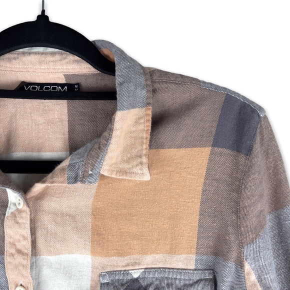 Volcom long sleeve plaid flannel button up shirt size small - Picture 9 of 11